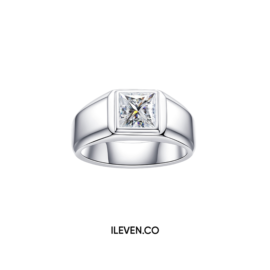 REGAL PRINCE MOISSANITE RING – CRAFTED IN STERLING SILVER WITH ETERNAGOLD™