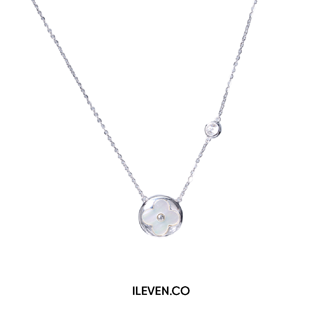 LUCKY CLOVER PEARL NECKLACE – CRAFTED IN STERLING SILVER WITH TRIPLESHIELD™