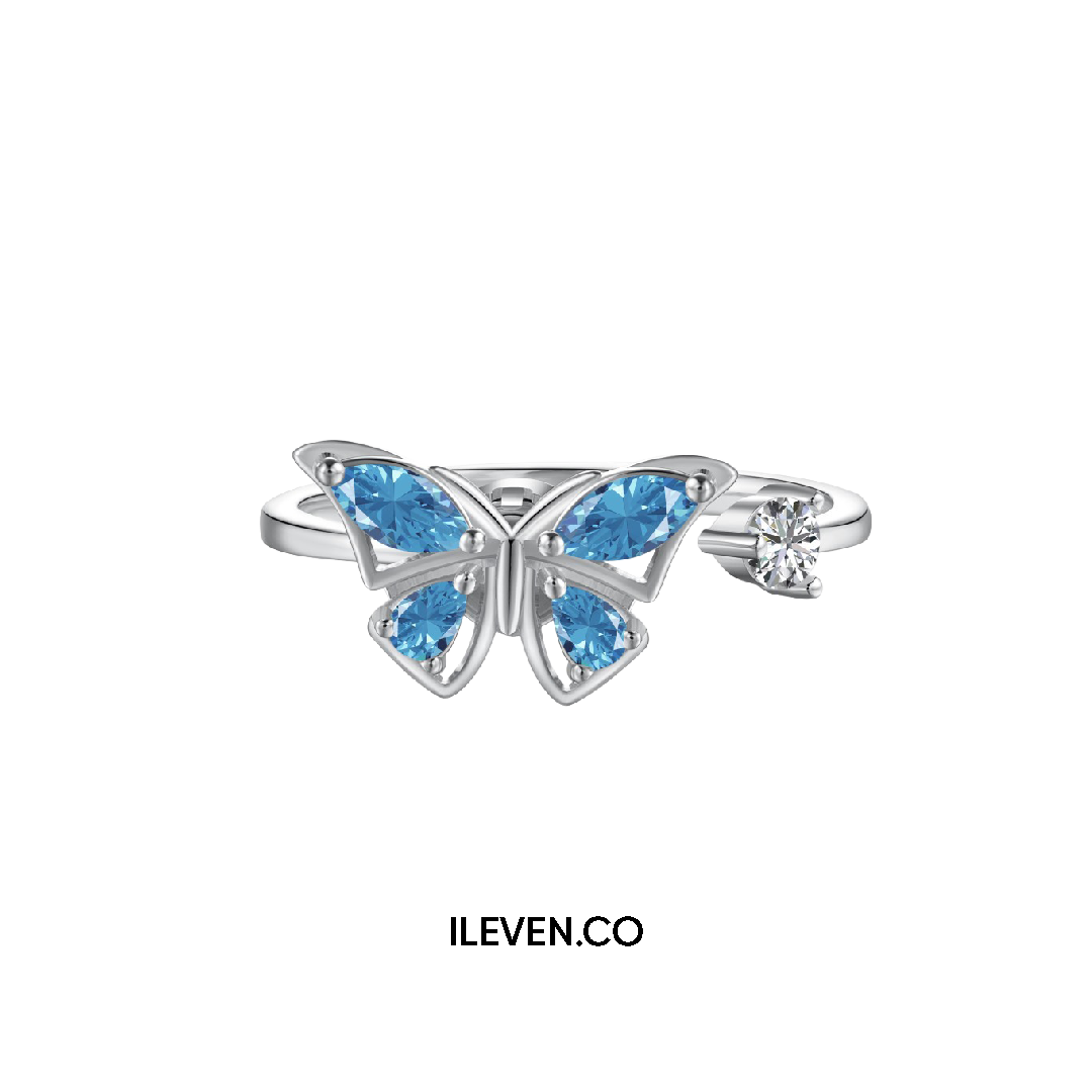 BUTTERFLY BLE RING – CRAFTED IN STERLING SILVER WITH TRIPLESHIELD™