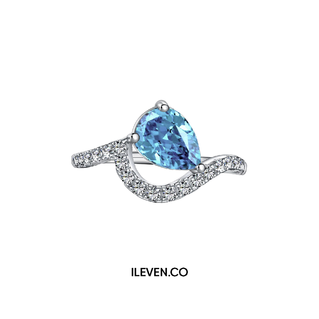 OCEAN DROP RING – CRAFTED IN STERLING SILVER WITH TRIPLESHIELD™