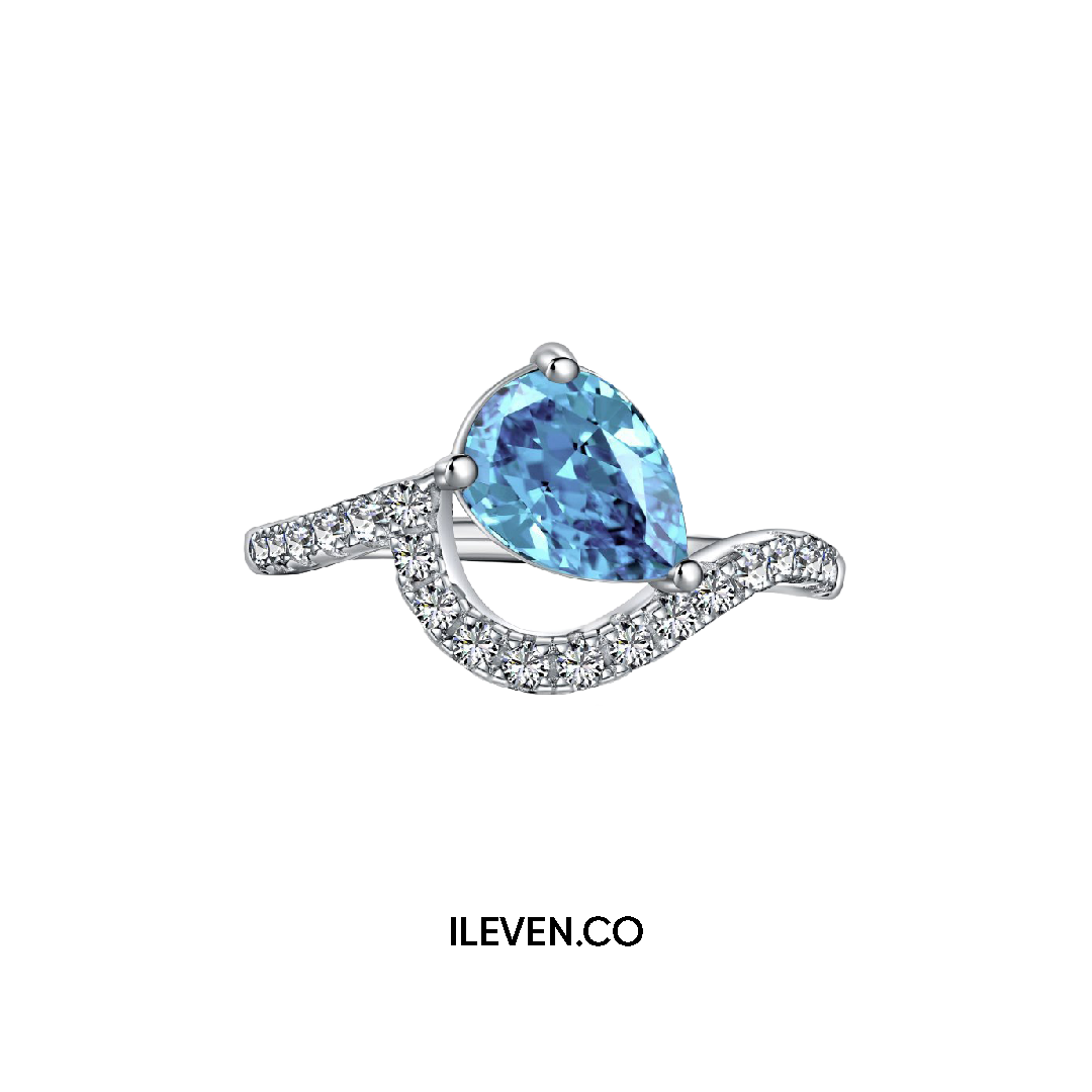 OCEAN DROP RING – CRAFTED IN STERLING SILVER WITH TRIPLESHIELD™