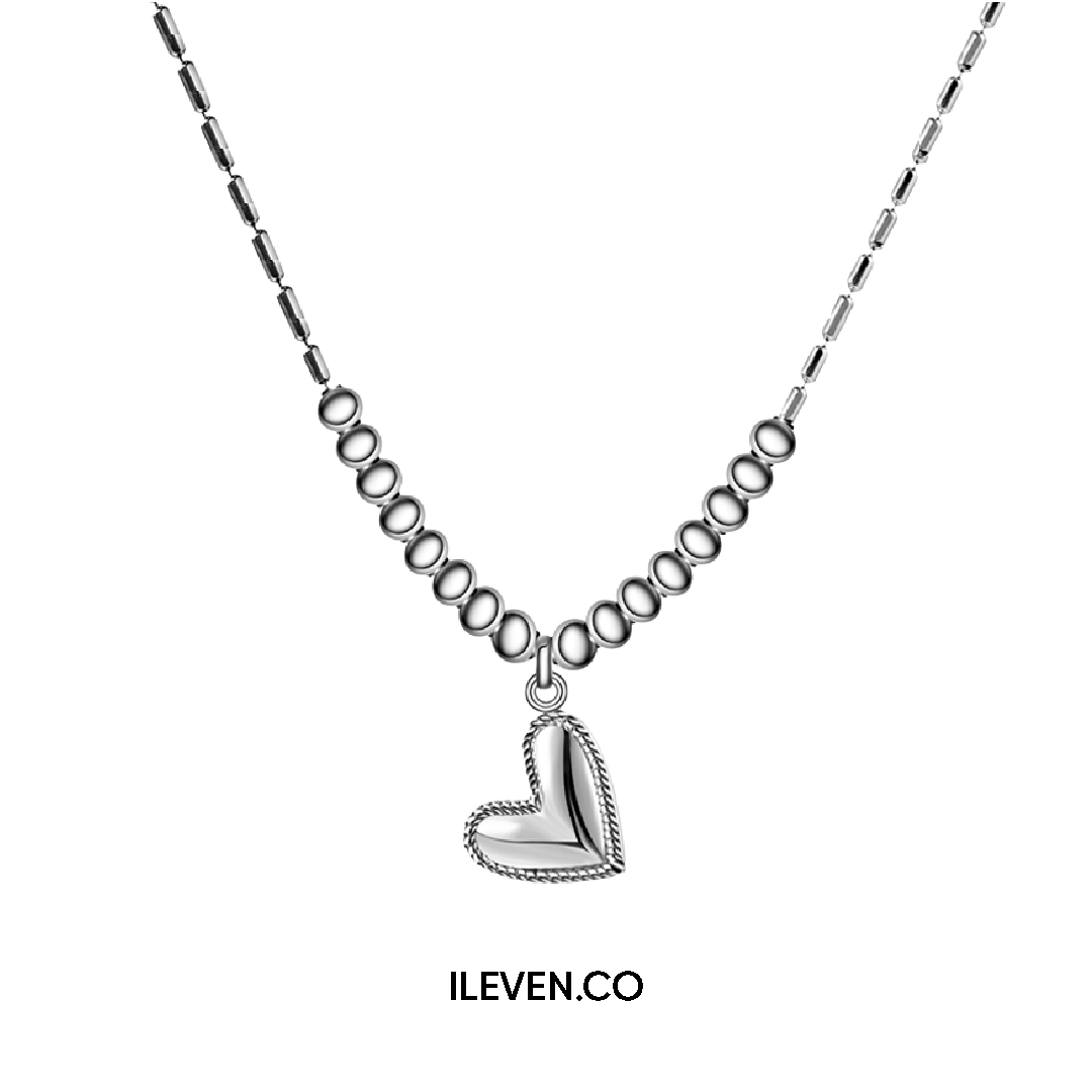 BOLD HEART NECKLACE –  CRAFTED IN STERLING SILVER WITH TRIPLESHIELD™