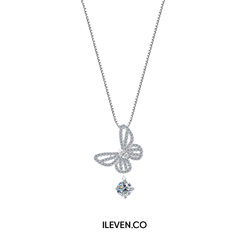 BUTTERFLY AURA NECKLACE –  CRAFTED IN STERLING SILVER WITH TRIPLESHIELD™