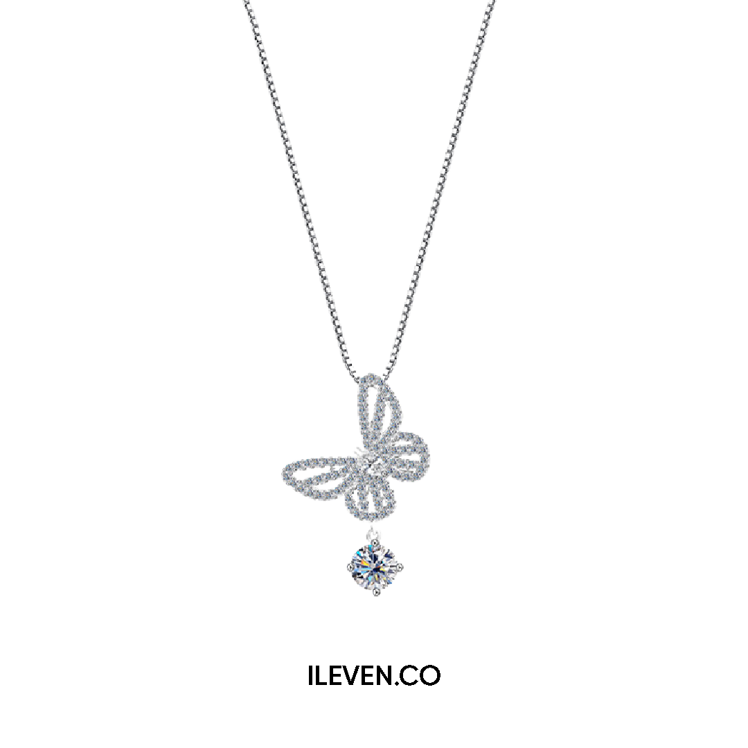 BUTTERFLY AURA NECKLACE –  CRAFTED IN STERLING SILVER WITH TRIPLESHIELD™