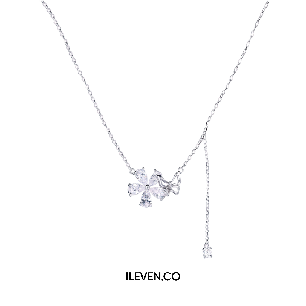 BLOSSOM BUTTERFLY NECKLACE –  CRAFTED IN STERLING SILVER WITH TRIPLESHIELD™