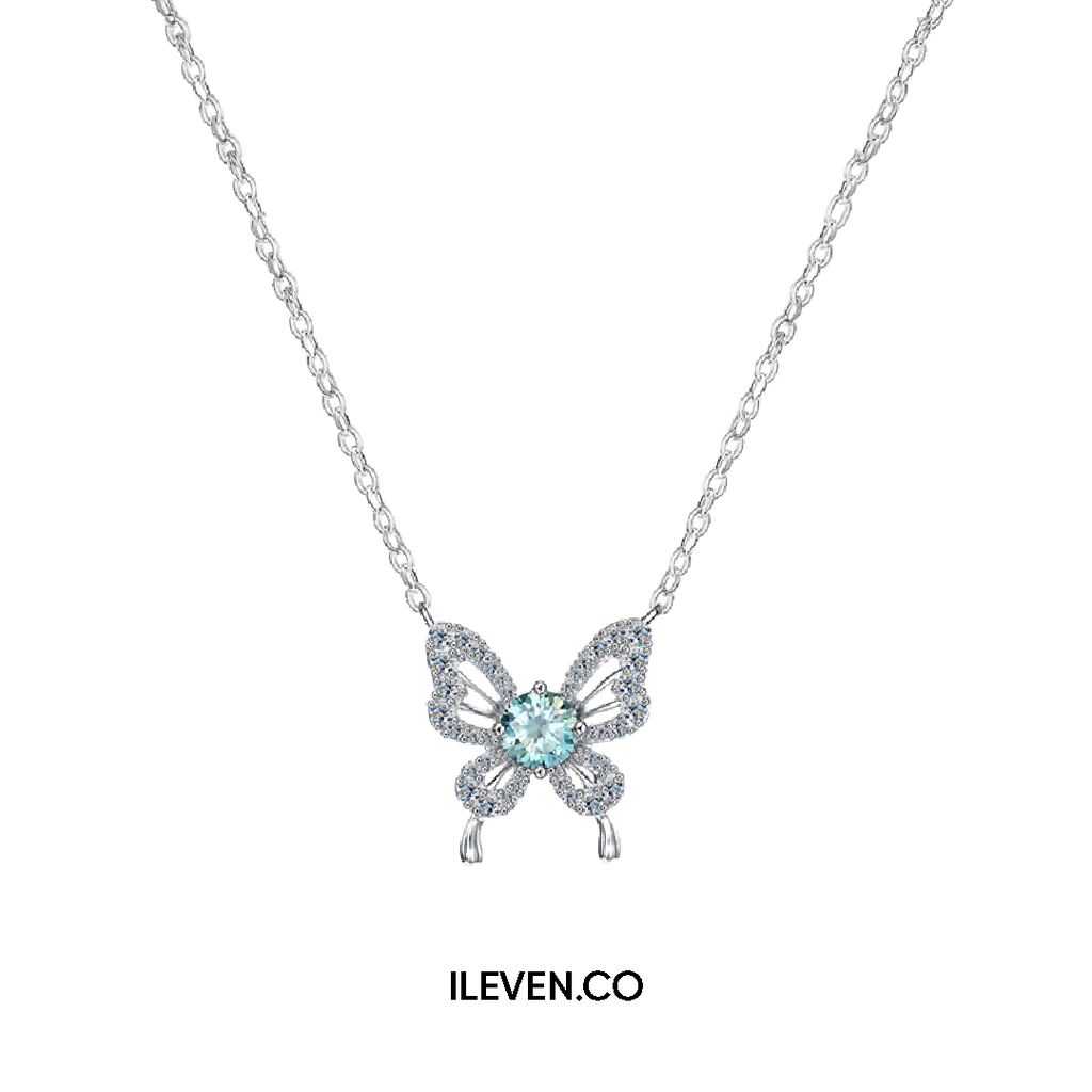 BUTTERFLY GLOW NECKLACE - CRAFTED IN STERLING SILVER WITH TRIPLESHIELD™