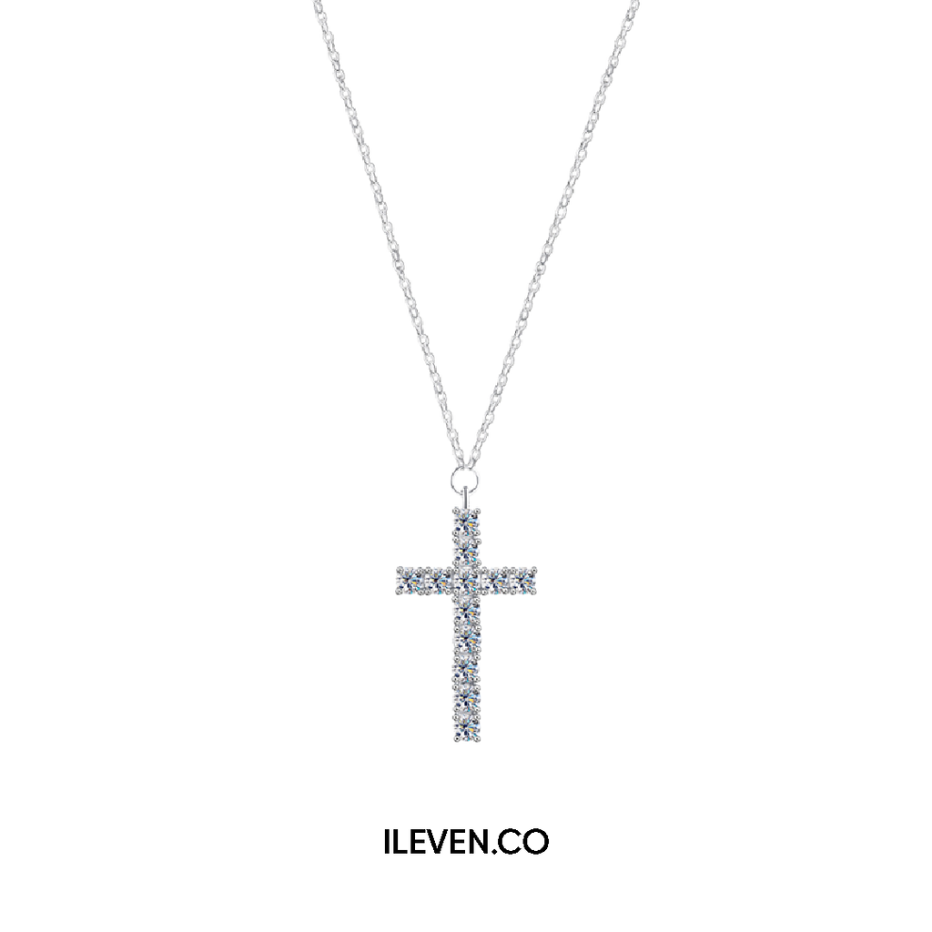 DIVINE CROSS NECKLACE – CRAFTED IN STERLING SILVER WITH TRIPLESHIELD™