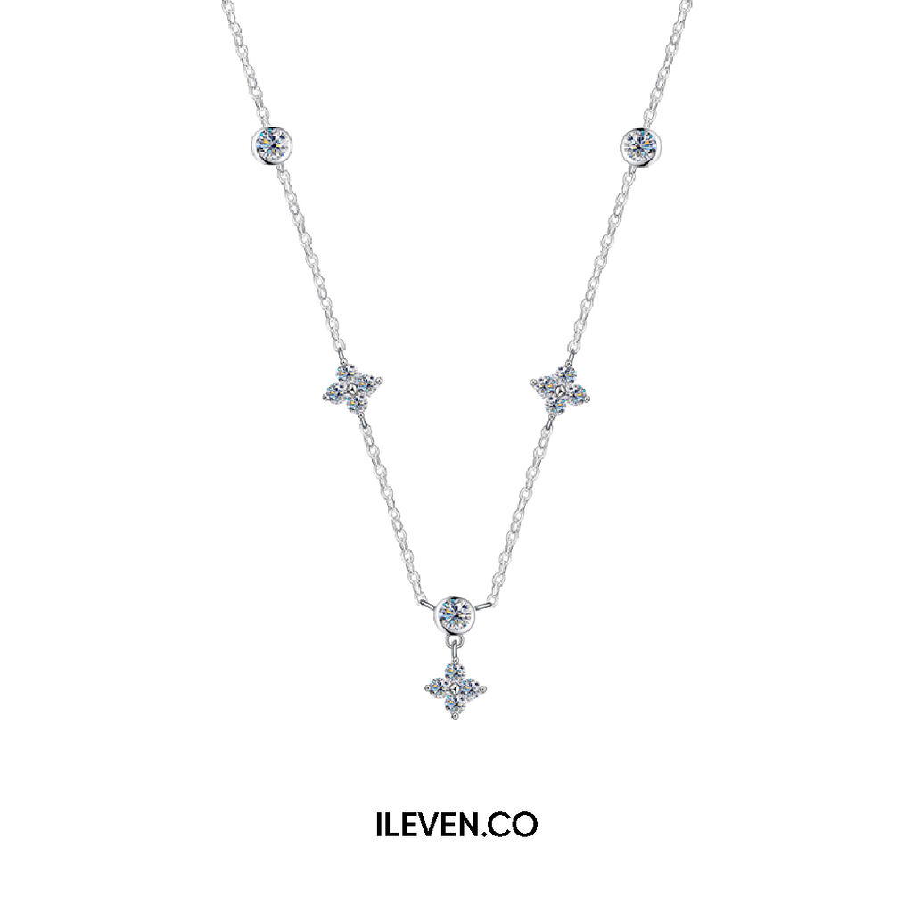 ELEGANCE CLOVER NECKLACE –  CRAFTED IN STERLING SILVER WITH TRIPLESHIELD™