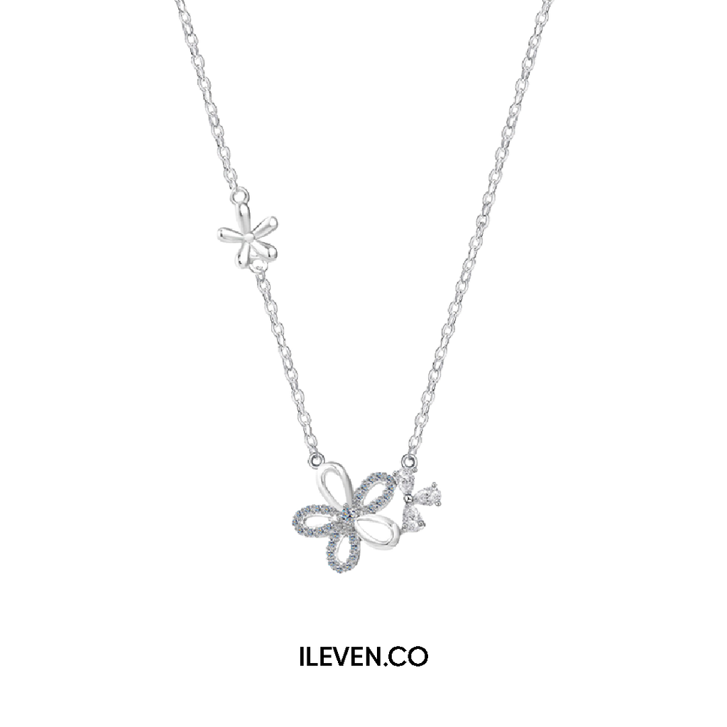 FIVE PETAL BLOOM NECKLACE –  CRAFTED IN STERLING SILVER WITH TRIPLESHIELD™