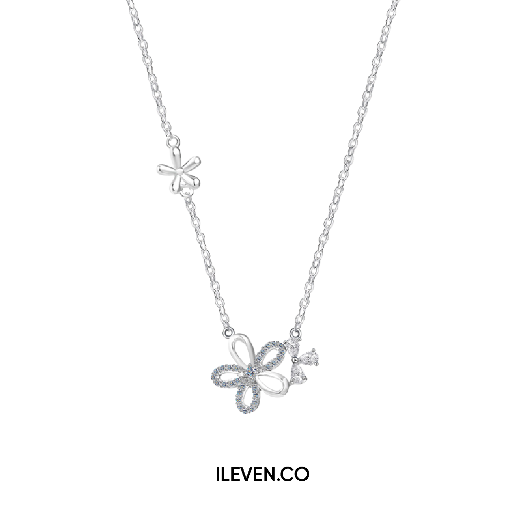 FIVE PETAL BLOOM NECKLACE –  CRAFTED IN STERLING SILVER WITH TRIPLESHIELD™