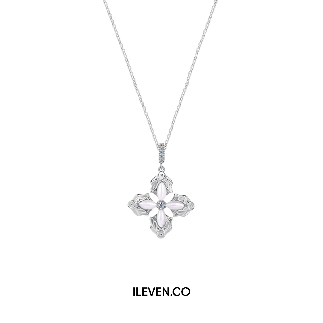 FIVE-PETAL BLOOM NECKLACE –  CRAFTED IN STERLING SILVER WITH TRIPLESHIELD™