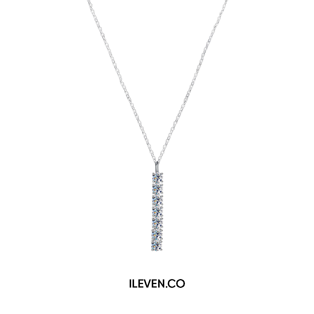 LUMINA BAR NECKLACE –  CRAFTED IN STERLING SILVER WITH TRIPLESHIELD™