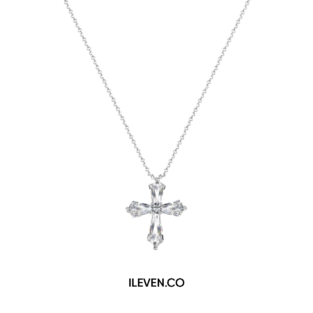 LUMINA CROSS NECKLACE –  CRAFTED IN STERLING SILVER WITH TRIPLESHIELD™