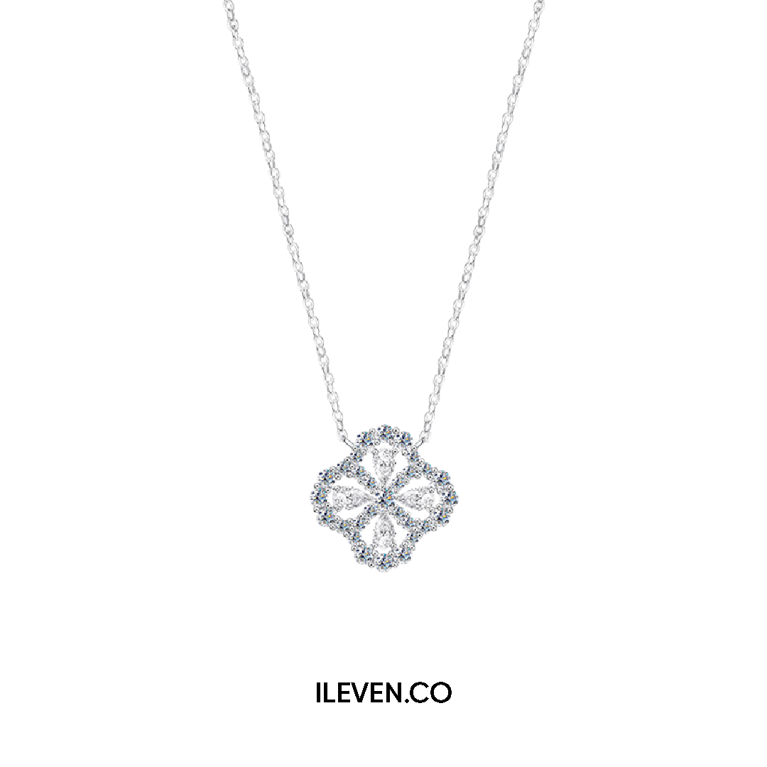 PLATI BLOOM S NECKLACE –  CRAFTED IN STERLING SILVER WITH TRIPLESHIELD™