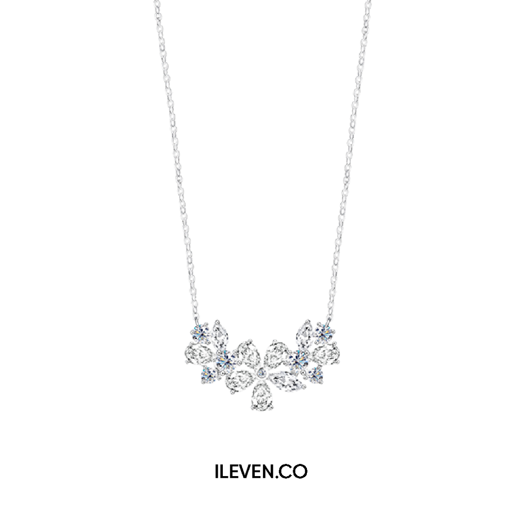RADIANT BOW NECKLACE –  CRAFTED IN STERLING SILVER WITH TRIPLESHIELD™