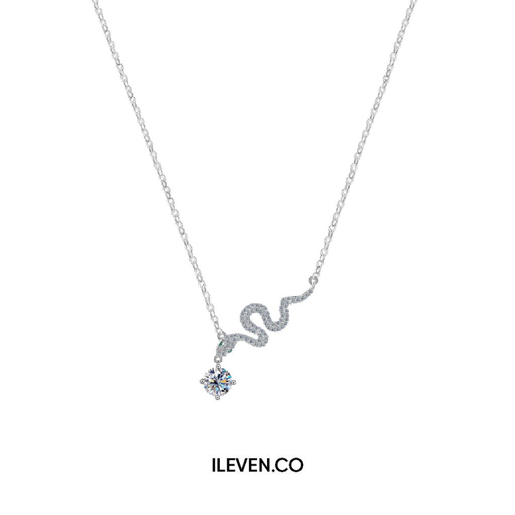 SERPENTINE GRACE NECKLACE –  CRAFTED IN STERLING SILVER WITH TRIPLESHIELD™