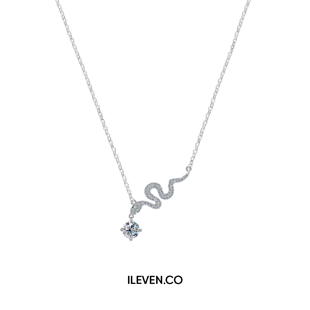 SERPENTINE GRACE NECKLACE –  CRAFTED IN STERLING SILVER WITH TRIPLESHIELD™