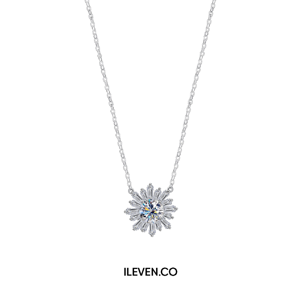 SNOWFLAKE RADIANCE NECKLACE – CRAFTED IN STERLING SILVER WITH TRIPLESHIELD™