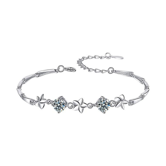 FLEUR CHAIN BRACELET –  CRAFTED IN STERLING SILVER WITH TRIPLESHIELD™