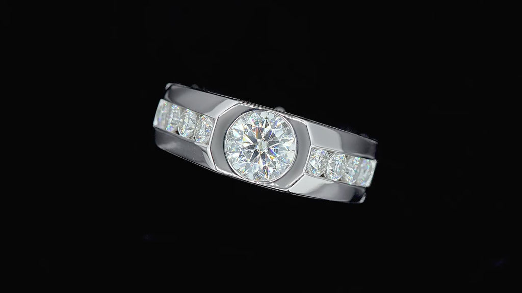 NHẪN MOISSANITE CỔ ĐIỂN RỰC RỠ – ĐƯỢC CHẾ TẠO BẠC STERLING VỚI ETERNAGOLD™