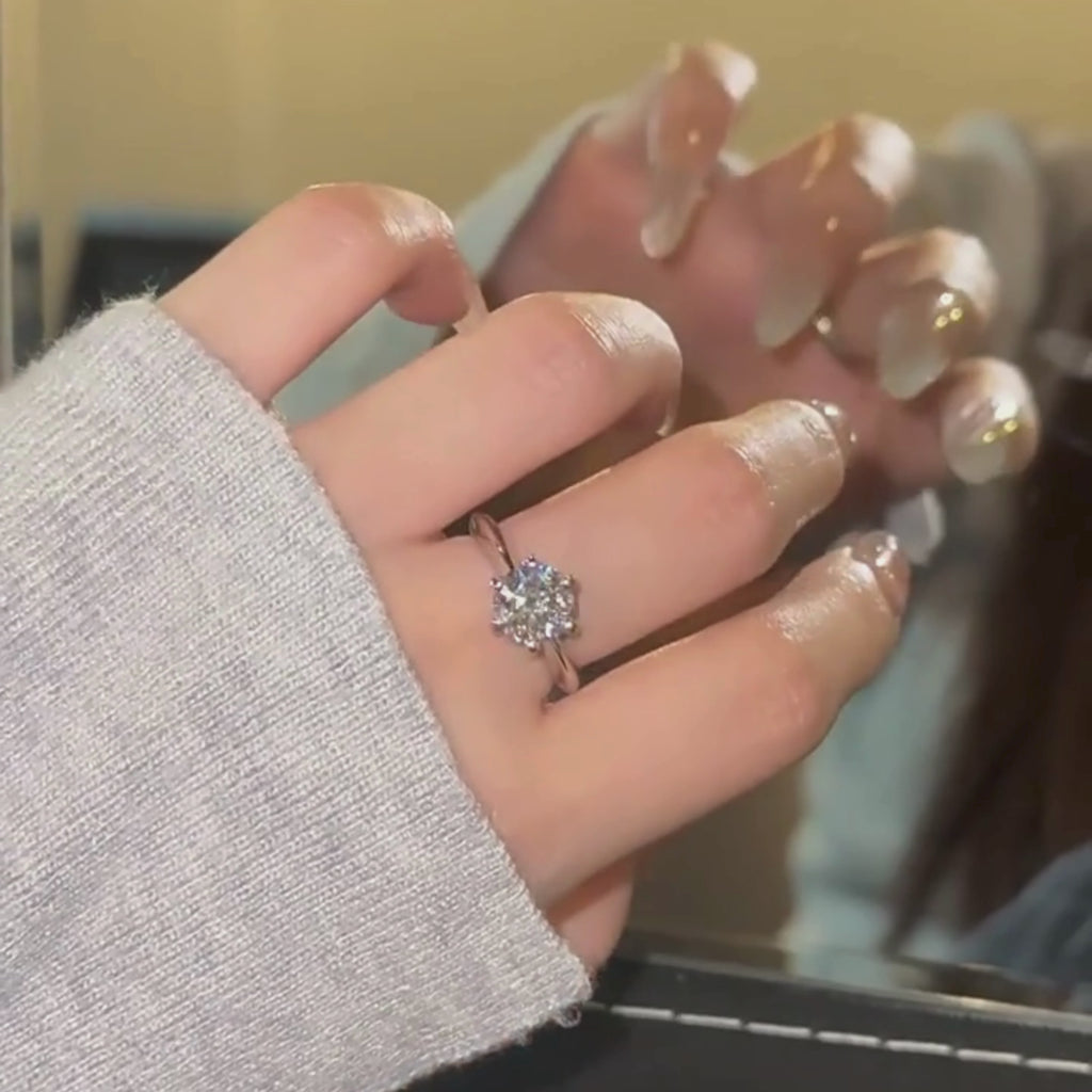 NHẪN SÁU CHÌM VĨNH CỬU – ĐƯỢC CHẾ TẠO BẠC STERLING VỚI ETERNAGOLD™