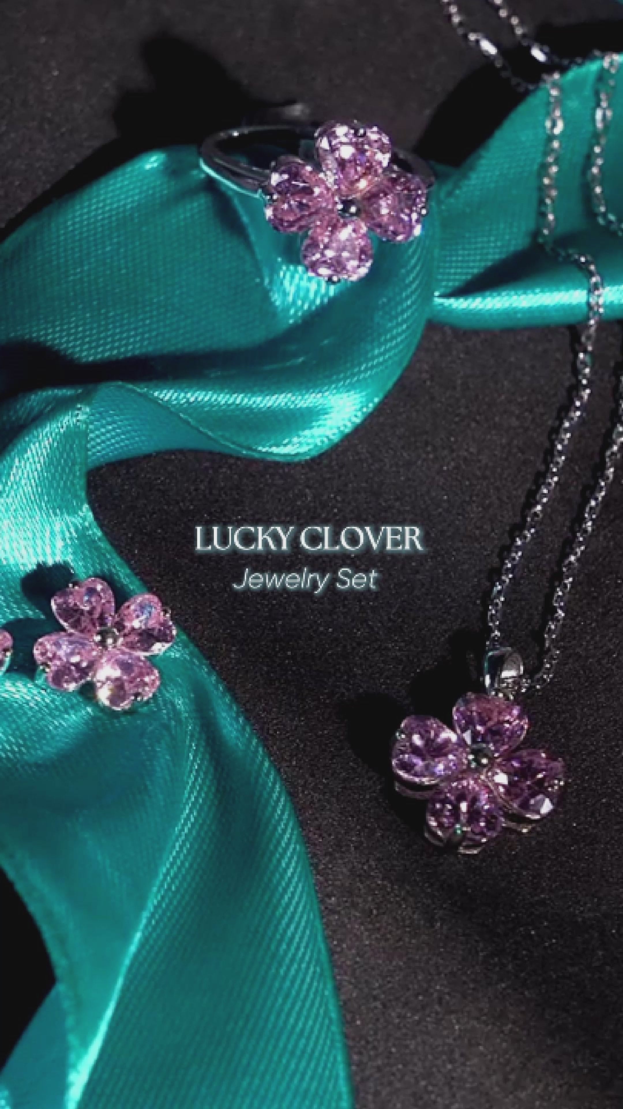 NHẪN HỒNG CỎ BA LÁCH MAY MẮN – ĐƯỢC CHẾ TẠO BẠC STERLING VỚI TRIPLESHIELD™