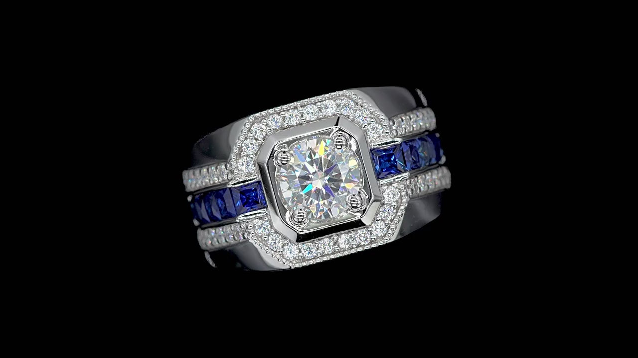 NHẪN SAPPHIRE LEGACY – ĐƯỢC CHẾ TẠO BẠC STERLING VỚI ETERNAGOLD™